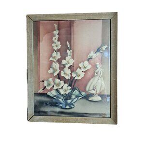 Vintage prints set of 2 1950s signed Locke 15" x 18"